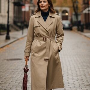 Gabardina Trench coats Stylish Tan Trench Coat for Men